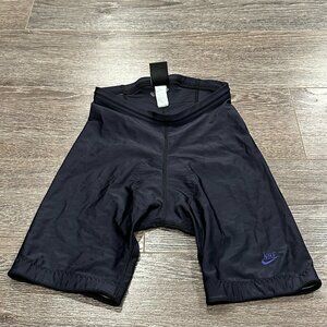 Nike Men’s Cycling Shorts – Size Medium – Black with Purple Details